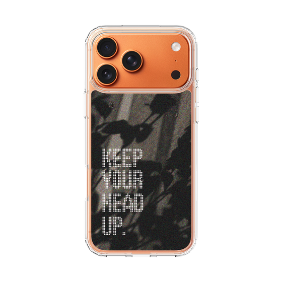 スリムプロテクションケース［ オリジナル - ドットオーバーレイ - KEEP YOUR HEAD UP/B ］