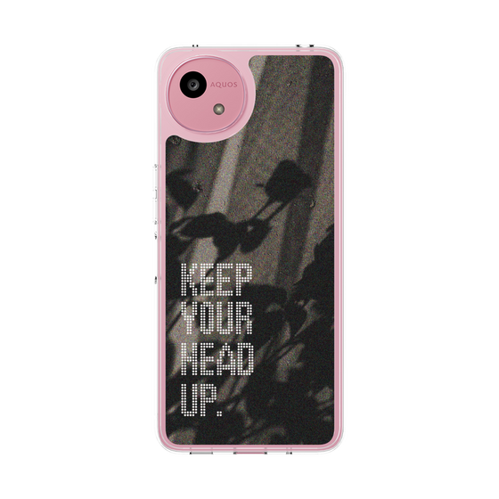 スリムプロテクションケース［ オリジナル - ドットオーバーレイ - KEEP YOUR HEAD UP/B ］