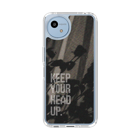 スリムプロテクションケース［ オリジナル - ドットオーバーレイ - KEEP YOUR HEAD UP/B ］