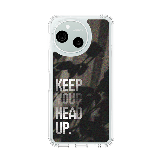 スリムプロテクションケース［ オリジナル - ドットオーバーレイ - KEEP YOUR HEAD UP/B ］