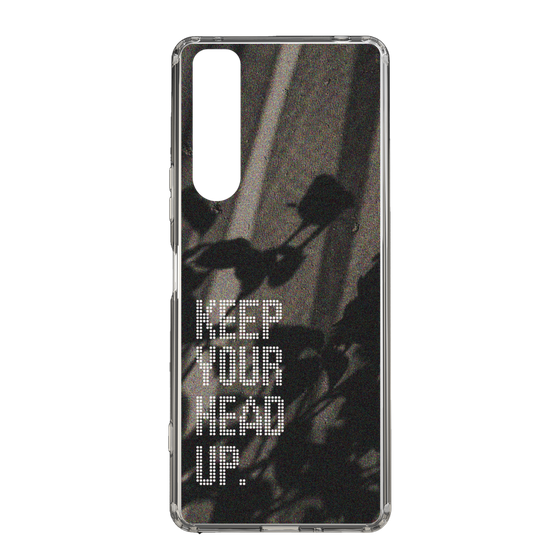 スリムプロテクションケース［ オリジナル - ドットオーバーレイ - KEEP YOUR HEAD UP/B ］