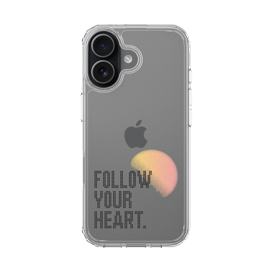 スリムプロテクションケース［ オリジナル - ドットオーバーレイ - FOLLOW YOUR HEART/A ］
