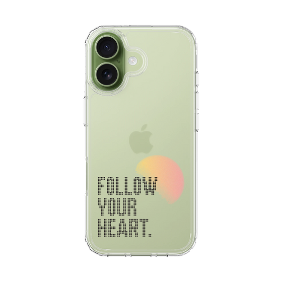 スリムプロテクションケース［ オリジナル - ドットオーバーレイ - FOLLOW YOUR HEART/A ］
