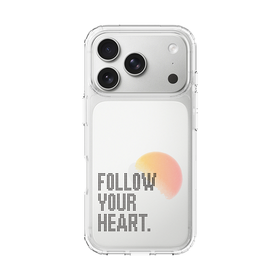 スリムプロテクションケース［ オリジナル - ドットオーバーレイ - FOLLOW YOUR HEART/A ］