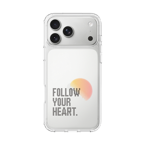 スリムプロテクションケース［ オリジナル - ドットオーバーレイ - FOLLOW YOUR HEART/A ］