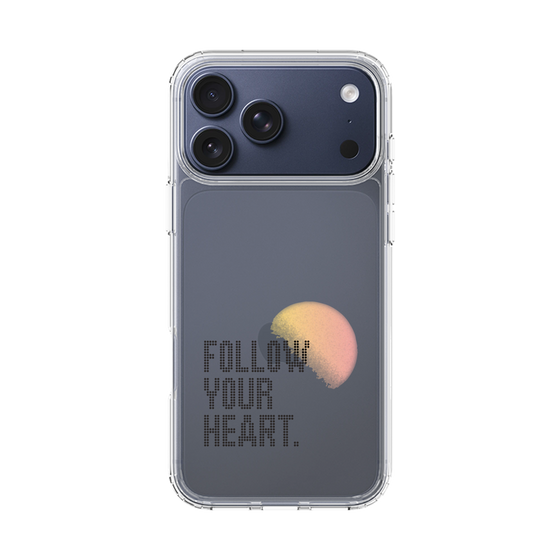 スリムプロテクションケース［ オリジナル - ドットオーバーレイ - FOLLOW YOUR HEART/A ］