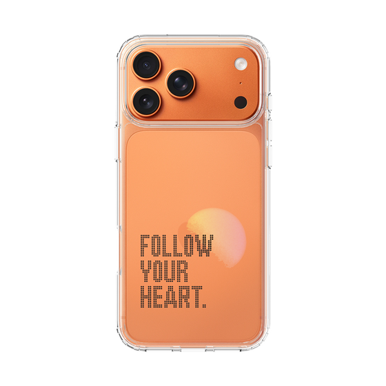 スリムプロテクションケース［ オリジナル - ドットオーバーレイ - FOLLOW YOUR HEART/A ］