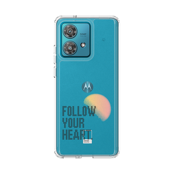 スリムプロテクションケース［ オリジナル - ドットオーバーレイ - FOLLOW YOUR HEART/A ］