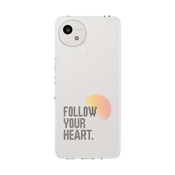 スリムプロテクションケース［ オリジナル - ドットオーバーレイ - FOLLOW YOUR HEART/A ］