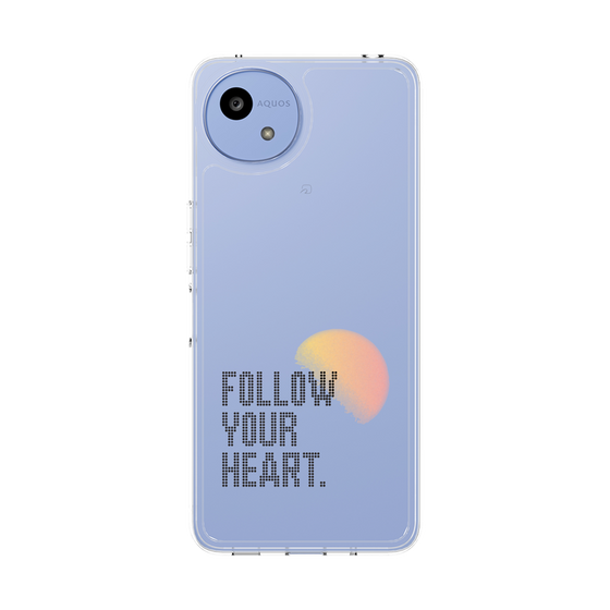 スリムプロテクションケース［ オリジナル - ドットオーバーレイ - FOLLOW YOUR HEART/A ］