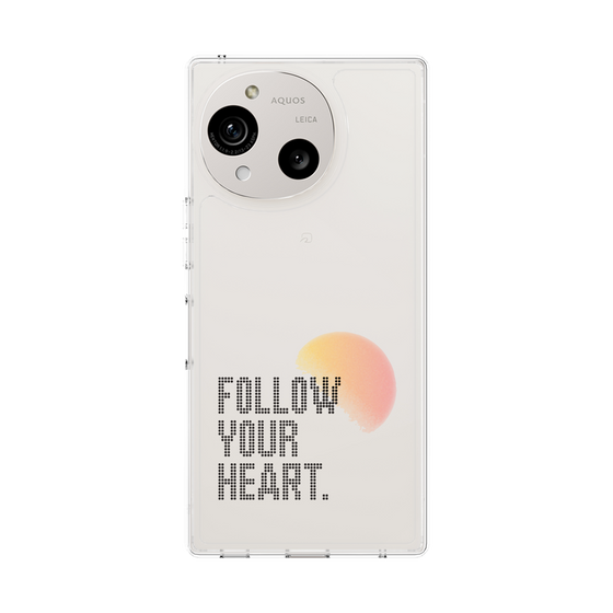 スリムプロテクションケース［ オリジナル - ドットオーバーレイ - FOLLOW YOUR HEART/A ］