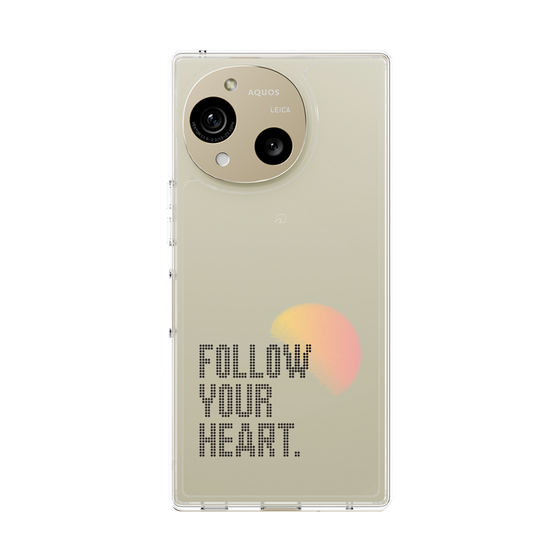 スリムプロテクションケース［ オリジナル - ドットオーバーレイ - FOLLOW YOUR HEART/A ］