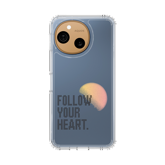 スリムプロテクションケース［ オリジナル - ドットオーバーレイ - FOLLOW YOUR HEART/A ］