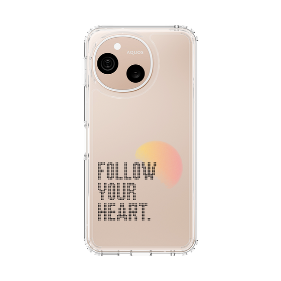 スリムプロテクションケース［ オリジナル - ドットオーバーレイ - FOLLOW YOUR HEART/A ］