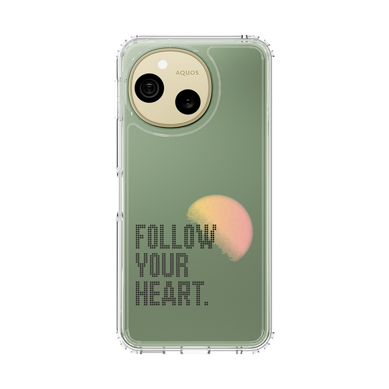 スリムプロテクションケース［ オリジナル - ドットオーバーレイ - FOLLOW YOUR HEART/A ］