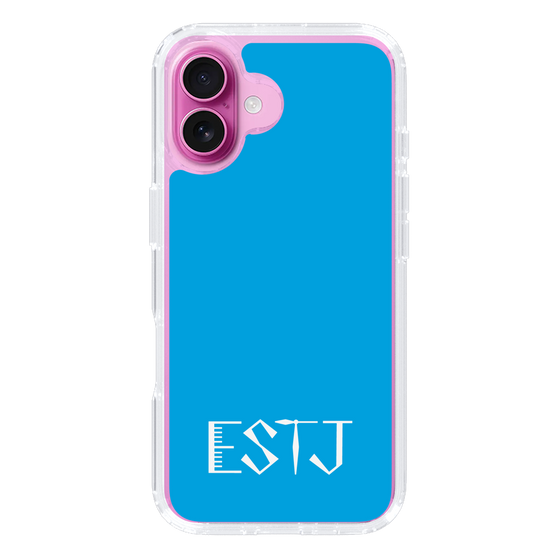 スリムプロテクションケース［ オリジナル - ESTJ 幹部 - アルファベット - ブルー ］