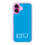 スリムプロテクションケース［ オリジナル - ESTJ 幹部 - アルファベット - ブルー ］