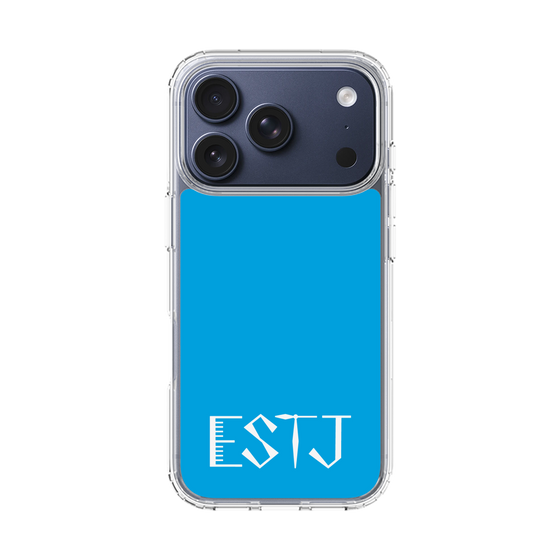スリムプロテクションケース［ オリジナル - ESTJ 幹部 - アルファベット - ブルー ］