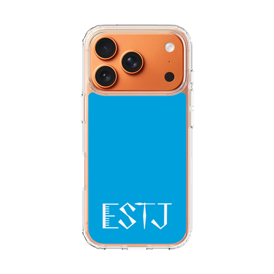 スリムプロテクションケース［ オリジナル - ESTJ 幹部 - アルファベット - ブルー ］