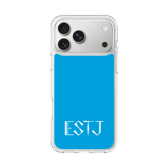 スリムプロテクションケース［ オリジナル - ESTJ 幹部 - アルファベット - ブルー ］