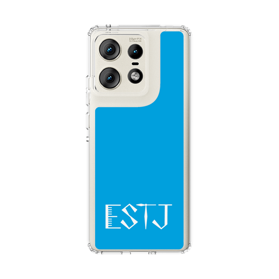 スリムプロテクションケース［ オリジナル - ESTJ 幹部 - アルファベット - ブルー ］