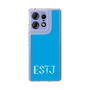 スリムプロテクションケース［ オリジナル - ESTJ 幹部 - アルファベット - ブルー ］