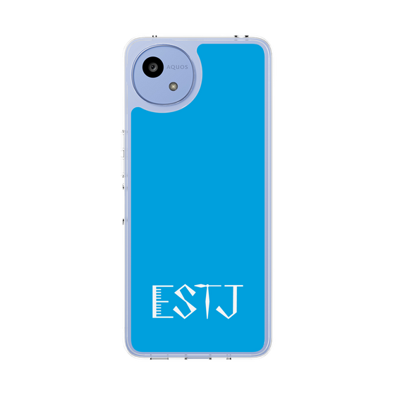 スリムプロテクションケース［ オリジナル - ESTJ 幹部 - アルファベット - ブルー ］