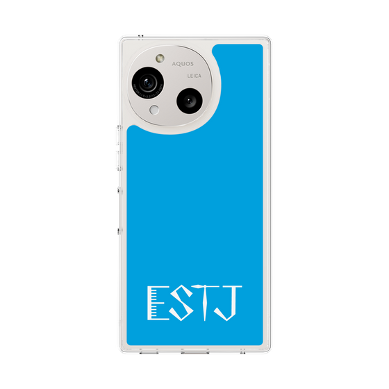 スリムプロテクションケース［ オリジナル - ESTJ 幹部 - アルファベット - ブルー ］