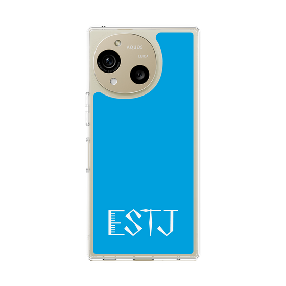 スリムプロテクションケース［ オリジナル - ESTJ 幹部 - アルファベット - ブルー ］