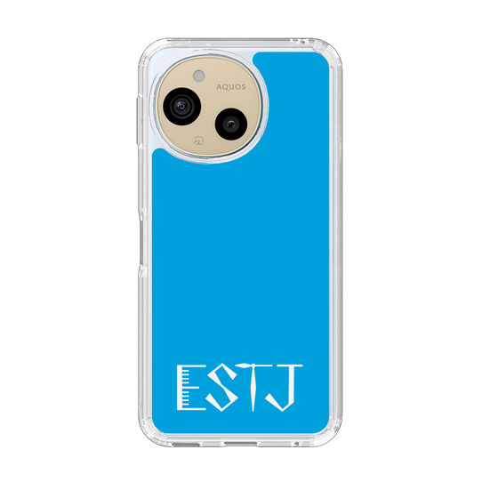 スリムプロテクションケース［ オリジナル - ESTJ 幹部 - アルファベット - ブルー ］