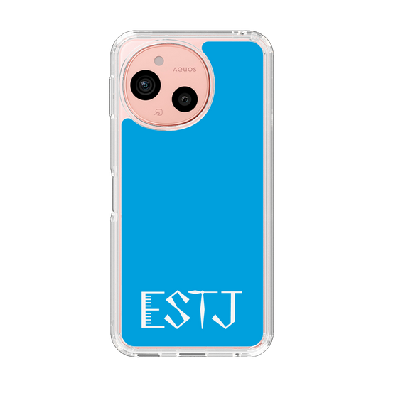 スリムプロテクションケース［ オリジナル - ESTJ 幹部 - アルファベット - ブルー ］