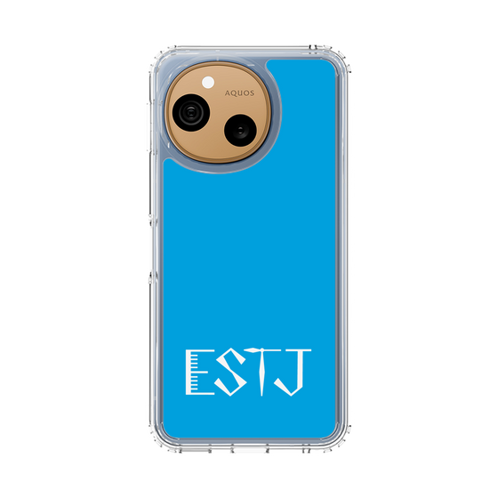 スリムプロテクションケース［ オリジナル - ESTJ 幹部 - アルファベット - ブルー ］