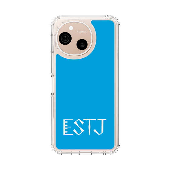 スリムプロテクションケース［ オリジナル - ESTJ 幹部 - アルファベット - ブルー ］