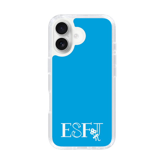 スリムプロテクションケース［ オリジナル - ESFJ 領事 - アルファベット - ブルー ］