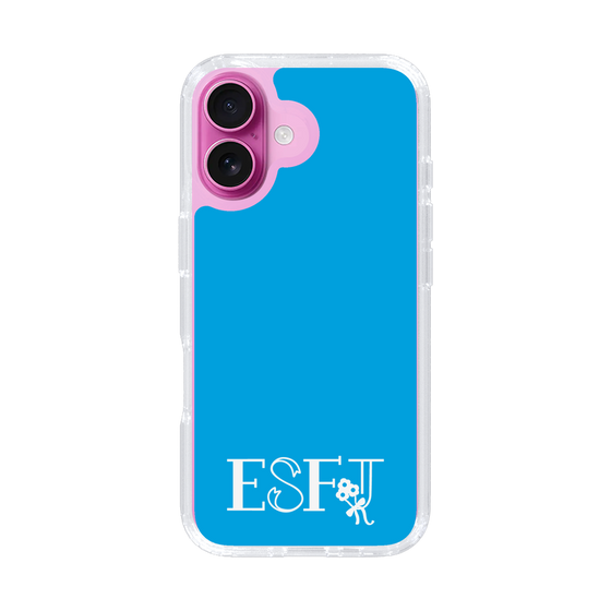 スリムプロテクションケース［ オリジナル - ESFJ 領事 - アルファベット - ブルー ］