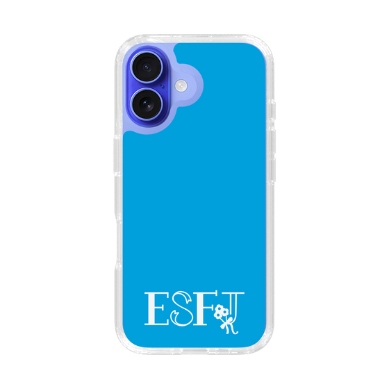 スリムプロテクションケース［ オリジナル - ESFJ 領事 - アルファベット - ブルー ］