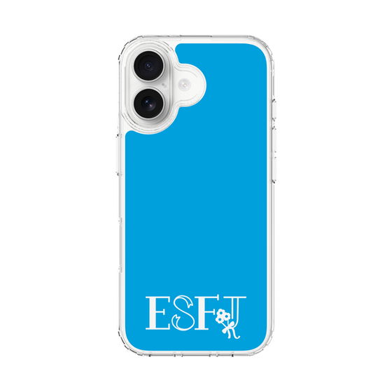 スリムプロテクションケース［ オリジナル - ESFJ 領事 - アルファベット - ブルー ］