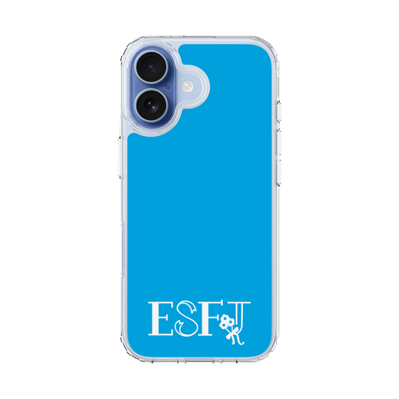 スリムプロテクションケース［ オリジナル - ESFJ 領事 - アルファベット - ブルー ］