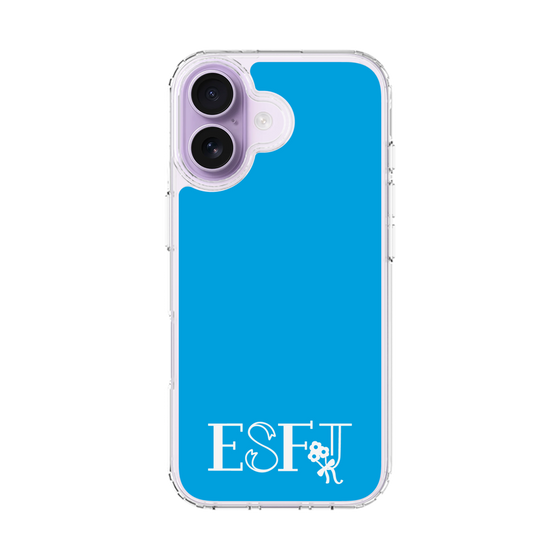 スリムプロテクションケース［ オリジナル - ESFJ 領事 - アルファベット - ブルー ］