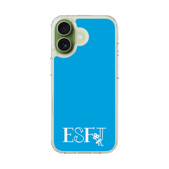 スリムプロテクションケース［ オリジナル - ESFJ 領事 - アルファベット - ブルー ］