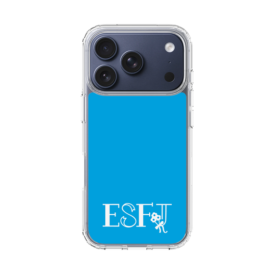 スリムプロテクションケース［ オリジナル - ESFJ 領事 - アルファベット - ブルー ］