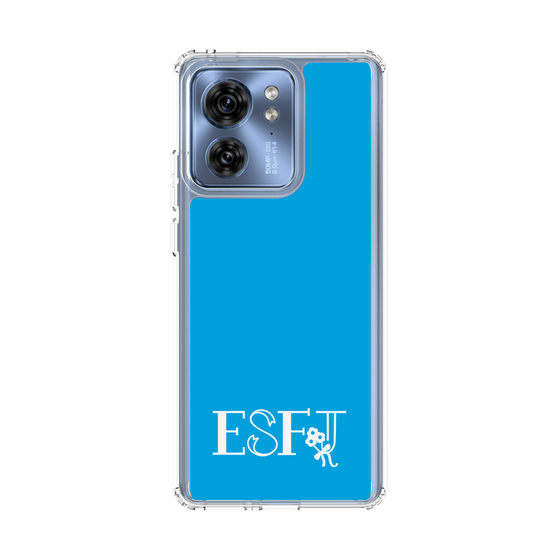 スリムプロテクションケース［ オリジナル - ESFJ 領事 - アルファベット - ブルー ］