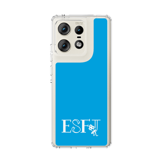 スリムプロテクションケース［ オリジナル - ESFJ 領事 - アルファベット - ブルー ］