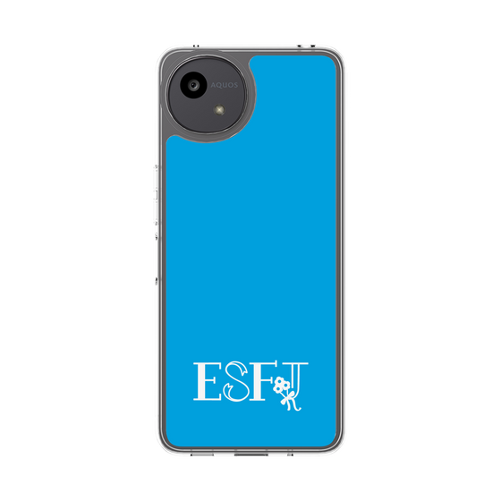 スリムプロテクションケース［ オリジナル - ESFJ 領事 - アルファベット - ブルー ］