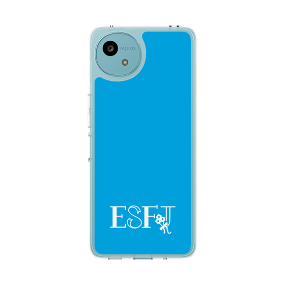 スリムプロテクションケース［ オリジナル - ESFJ 領事 - アルファベット - ブルー ］