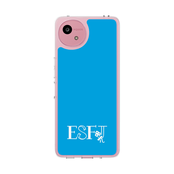 スリムプロテクションケース［ オリジナル - ESFJ 領事 - アルファベット - ブルー ］