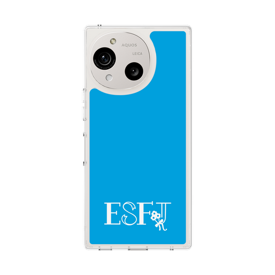 スリムプロテクションケース［ オリジナル - ESFJ 領事 - アルファベット - ブルー ］