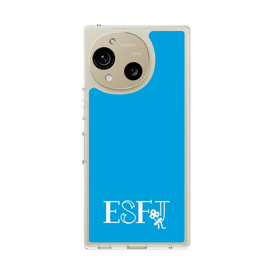 スリムプロテクションケース［ オリジナル - ESFJ 領事 - アルファベット - ブルー ］