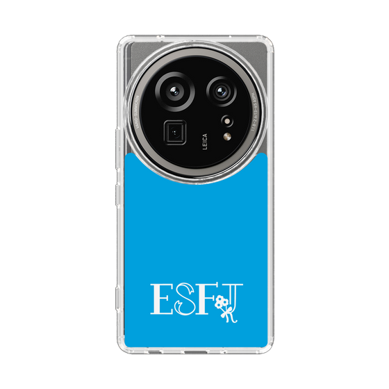 スリムプロテクションケース［ オリジナル - ESFJ 領事 - アルファベット - ブルー ］