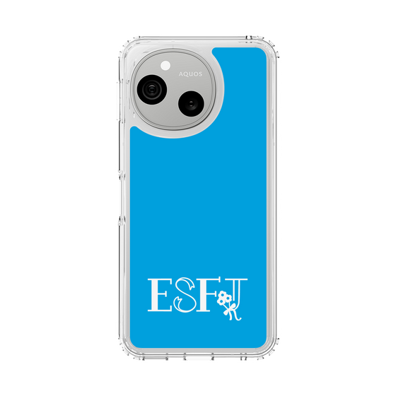 スリムプロテクションケース［ オリジナル - ESFJ 領事 - アルファベット - ブルー ］